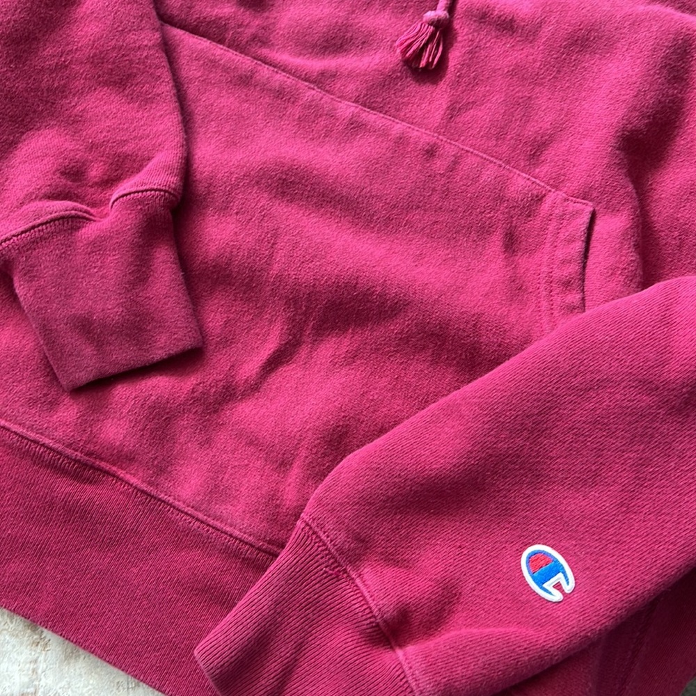 Champion Reverse Weave Script Logo Pullover Hoodi… - image 5